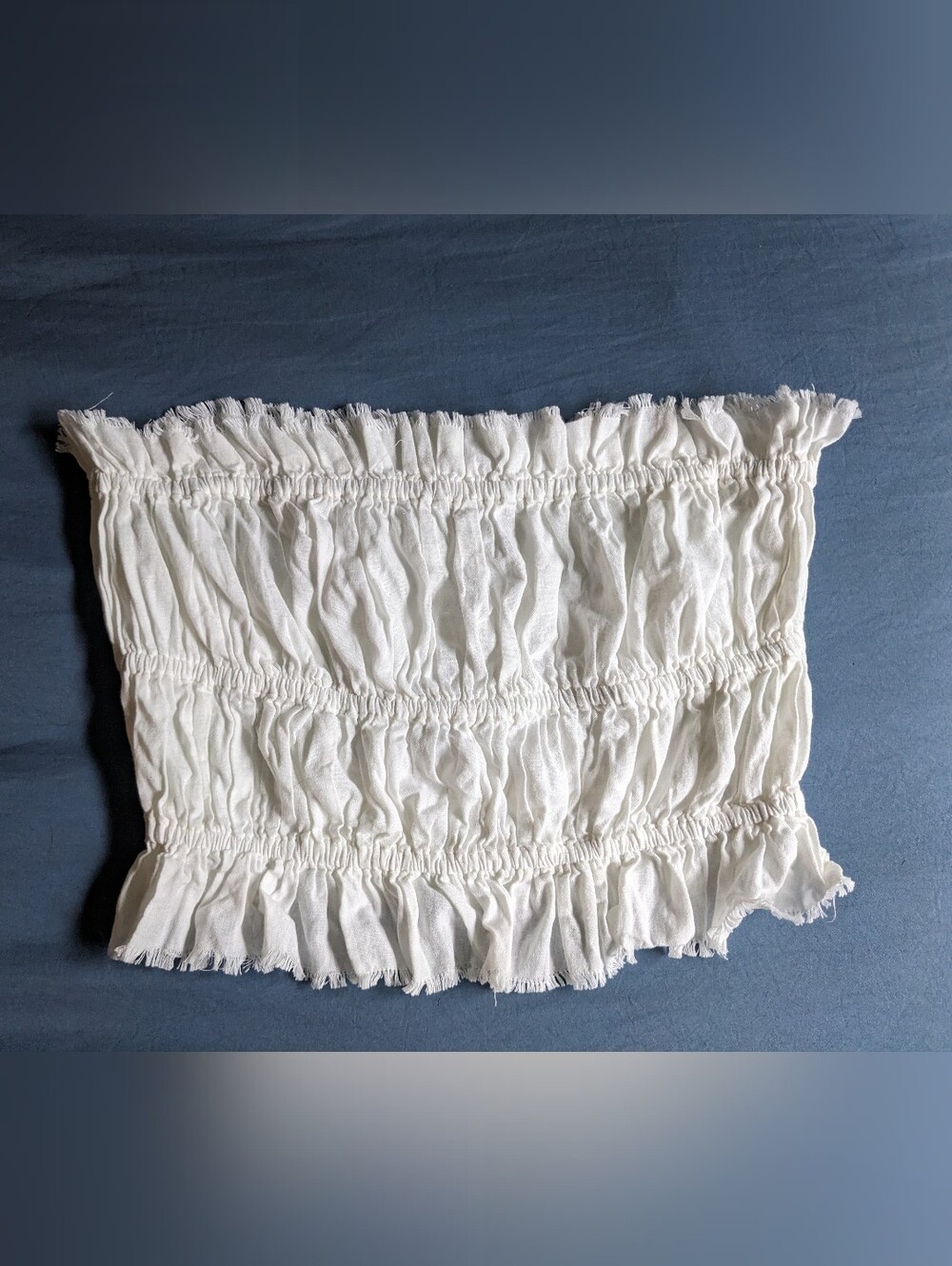 *2/$10* White Smocked Bandeau Top
